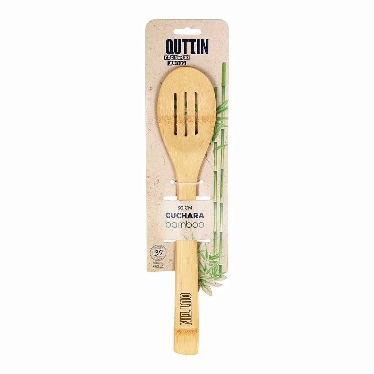 Paletta da Cucina Quttin Bambù 30 x 6,2 x 0,8 cm (36 Unità) 3 S2229975_1