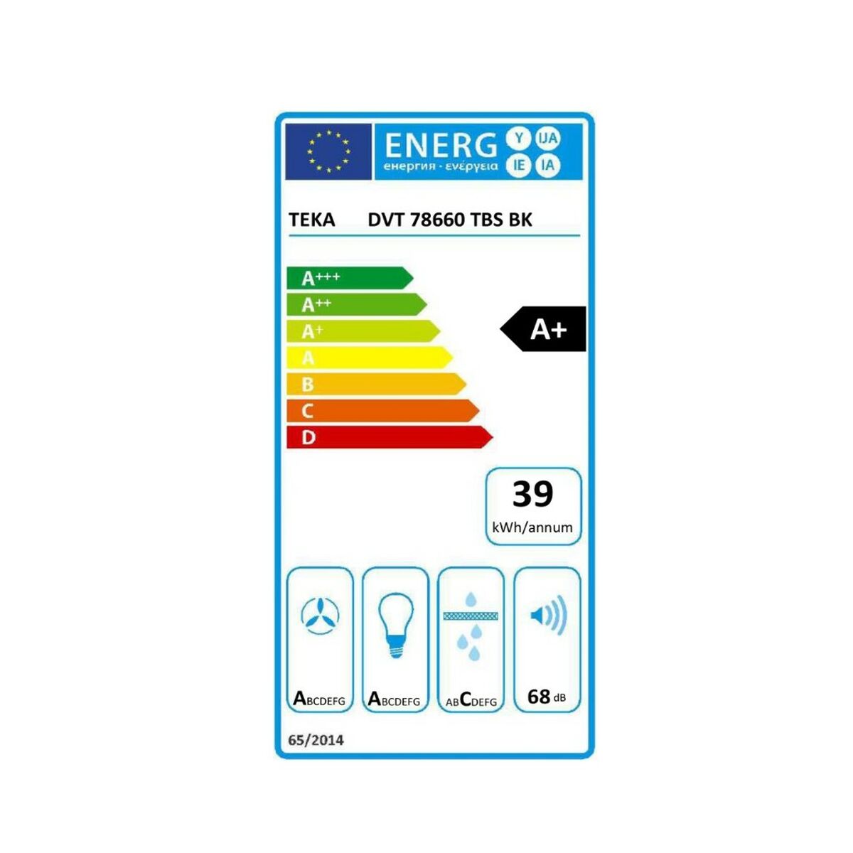 Cappa Classica Teka 112930042 70 cm 700 m3/h 61 dB 280W Bianco A+ 8 S0426178_6