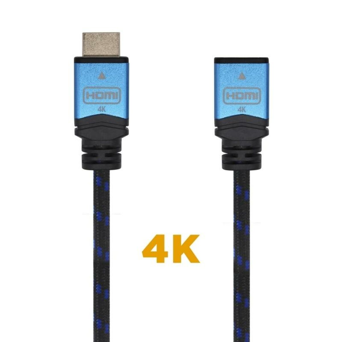 Cavo HDMI Aisens A120-0453 Azzurro Nero 2 m Prolunga 2 S8431294_0