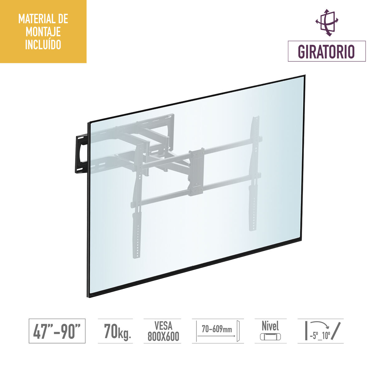 Supporto TV TM Electron 90" 70 Kg 3 S6505114_1
