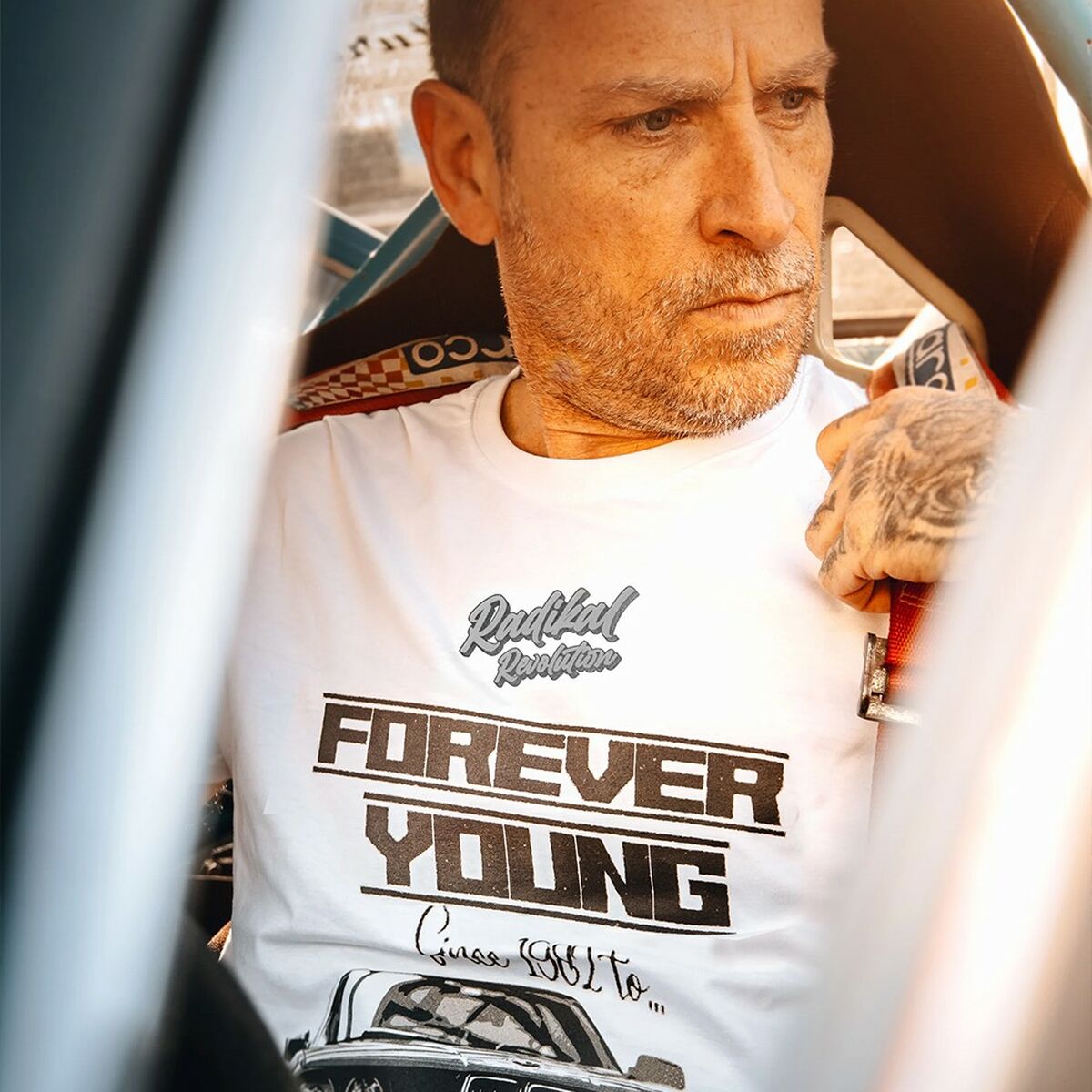 Maglia a Maniche Corte Uomo RADIKAL FOREVER YOUNG Bianco L 2 S37115504_0