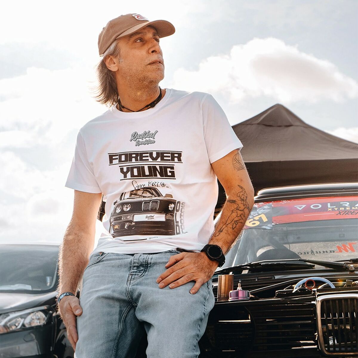 Maglia a Maniche Corte Uomo RADIKAL FOREVER YOUNG Bianco L 3 S37115504_1