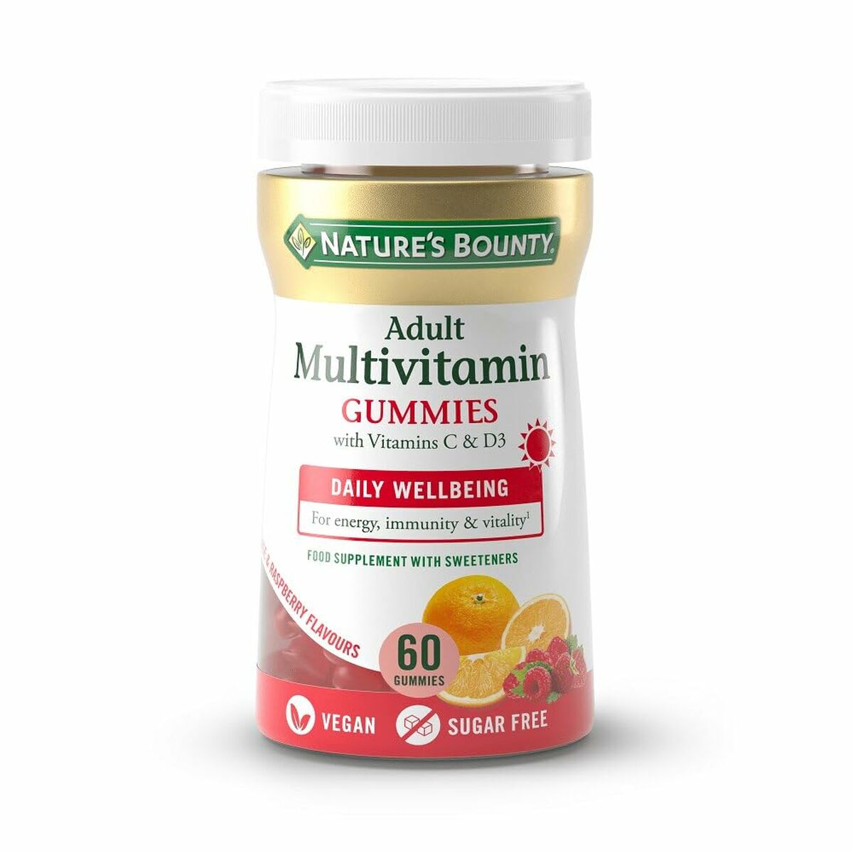 Integratore Alimentare Nature's Bounty Caramelle gommose Multivitamine Arancio Lampone 60 Unità 2 S05118680_0