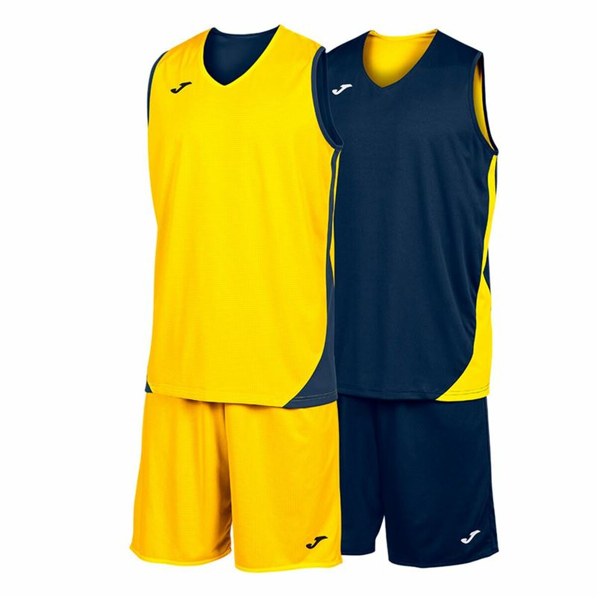 Completo Sportivo per Adulti Joma Sport Kansas Giallo Multicolore Blu Marino 2 Pezzi 2 S64169002_0
