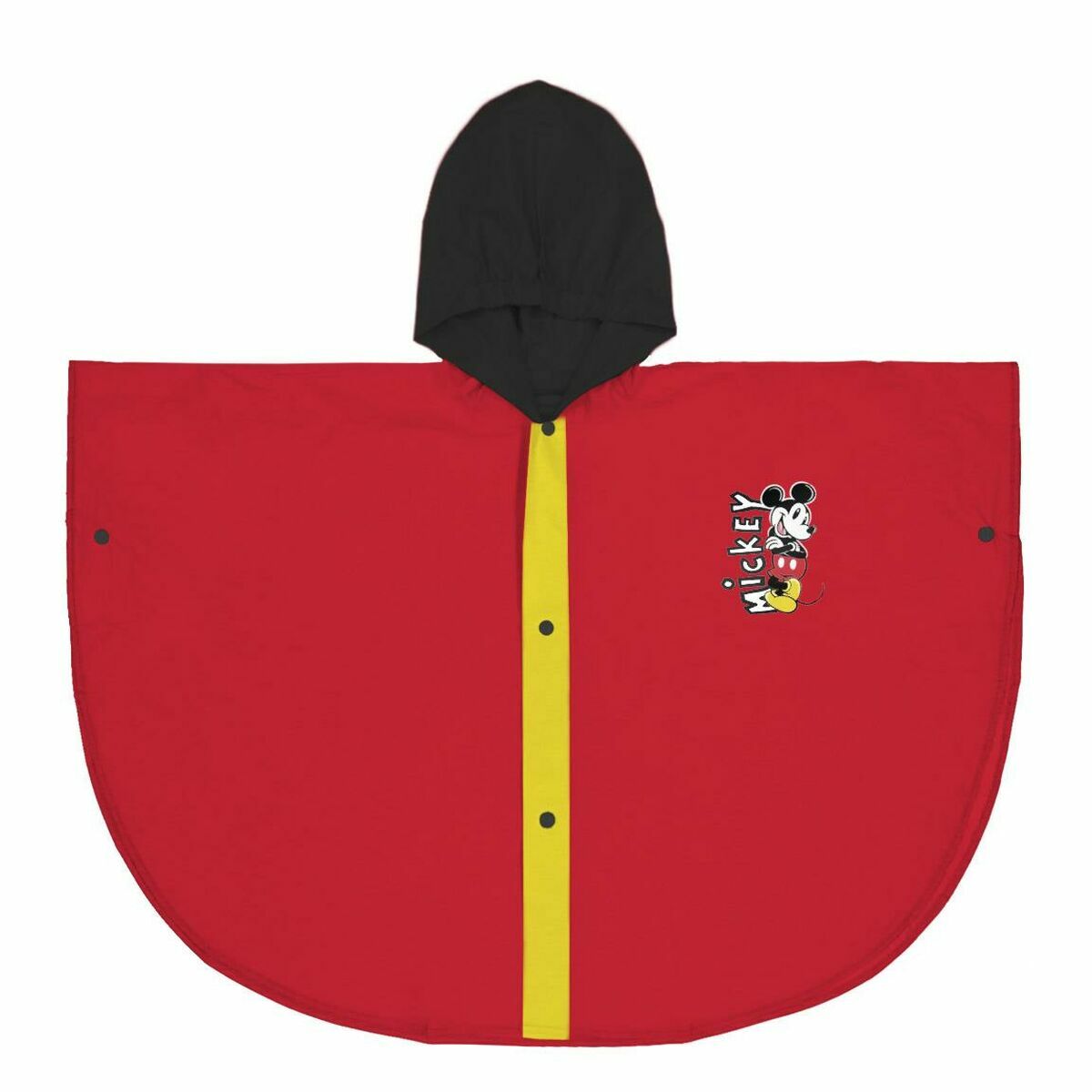 K-Way Impermeabile con Cappuccio Mickey Mouse Rosso 2 S0737974_0