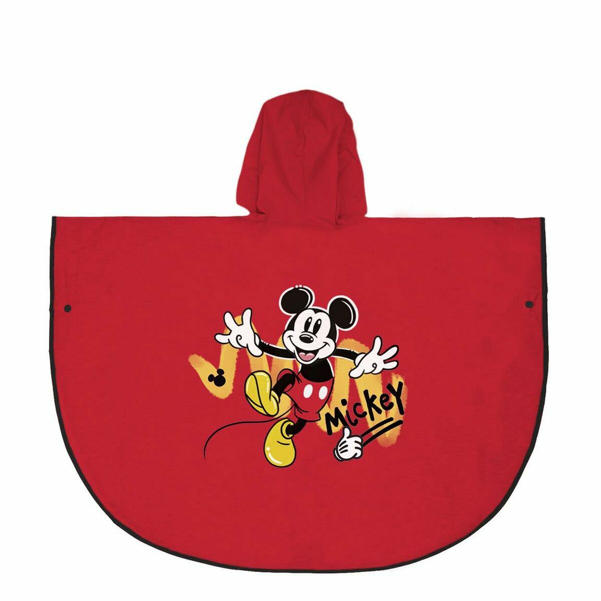 K-Way Impermeabile con Cappuccio Mickey Mouse Rosso 3 S0737974_1