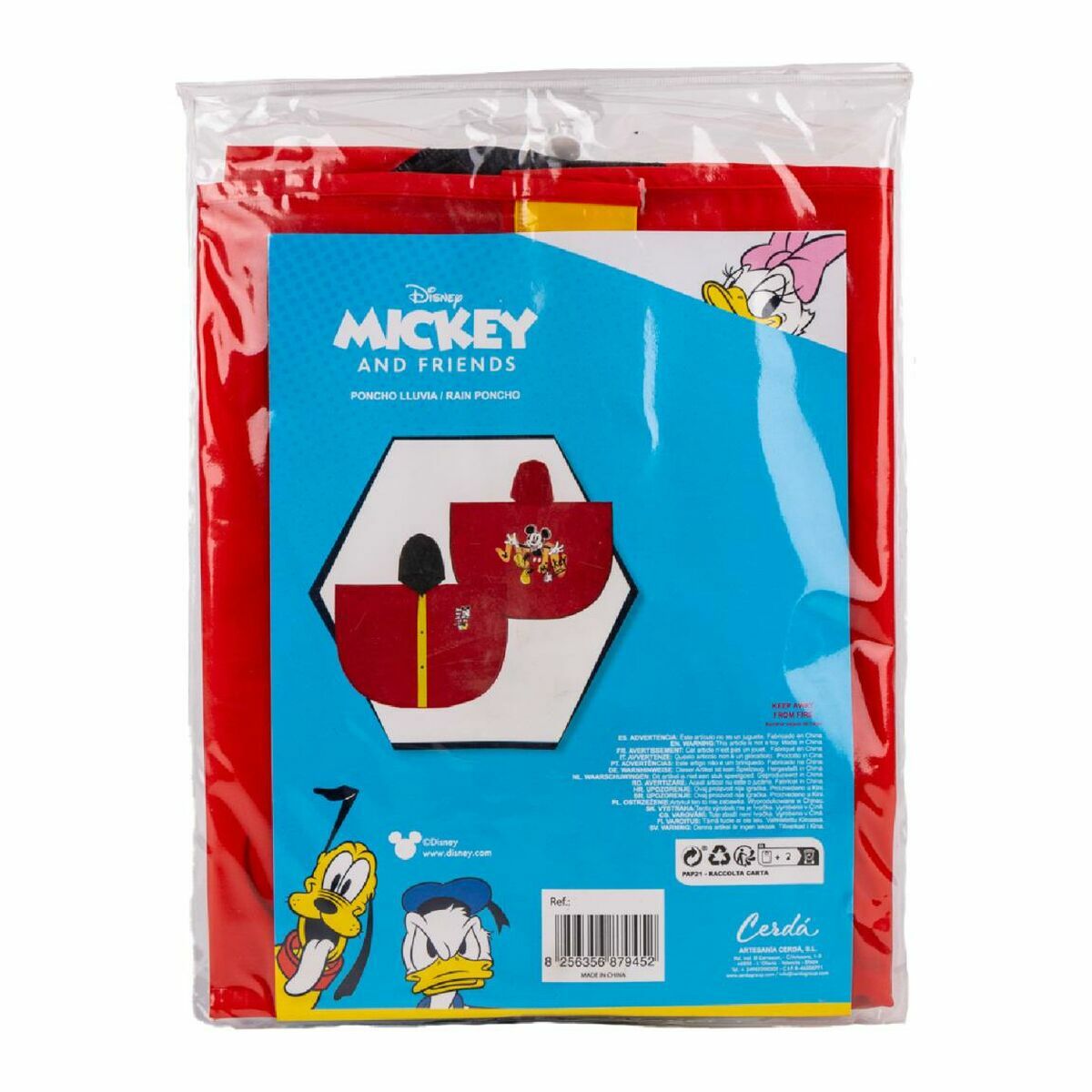 K-Way Impermeabile con Cappuccio Mickey Mouse Rosso 5 S0737974_3