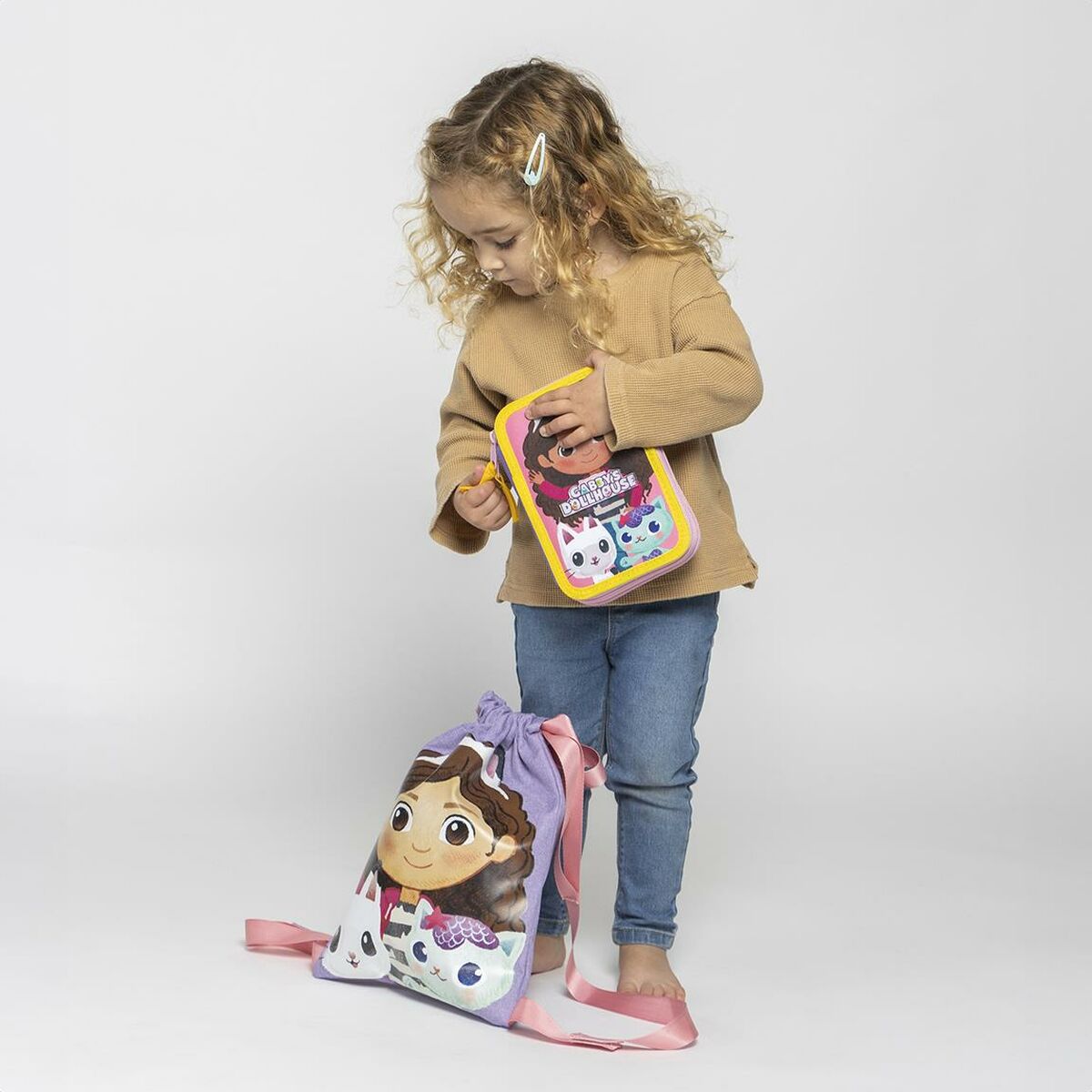 Zaino a Sacca per Bambini Gabby's Dollhouse Lilla 26 x 33 x 1 cm 6 S0740158_4