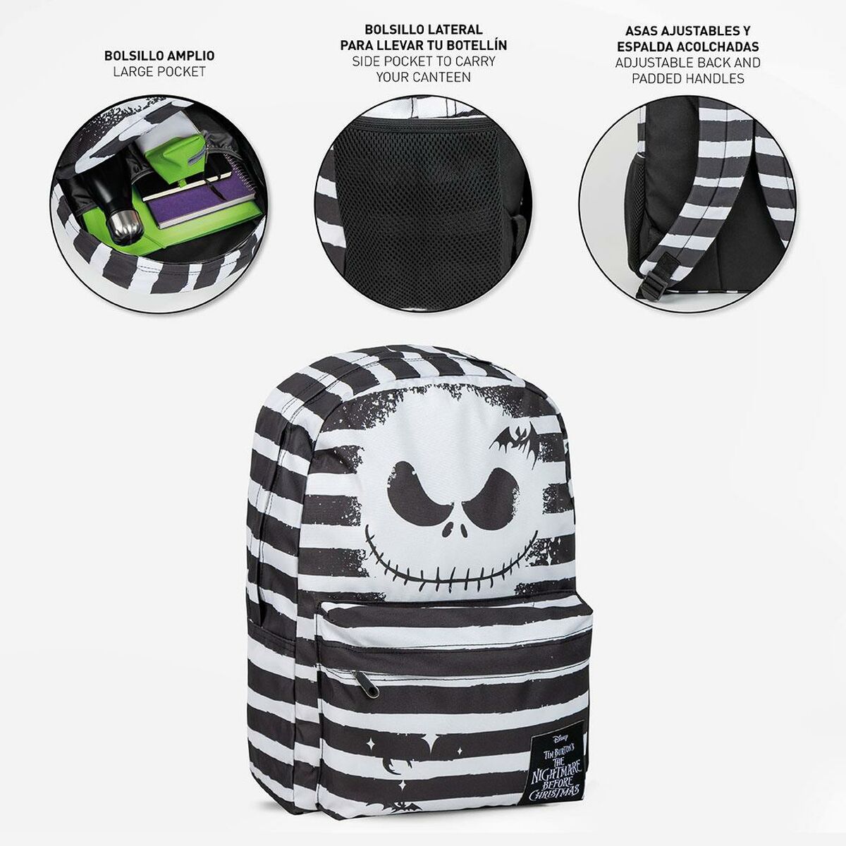 Zaino Casual The Nightmare Before Christmas Nero 32 x 4 x 42 cm 8 S0740262_6