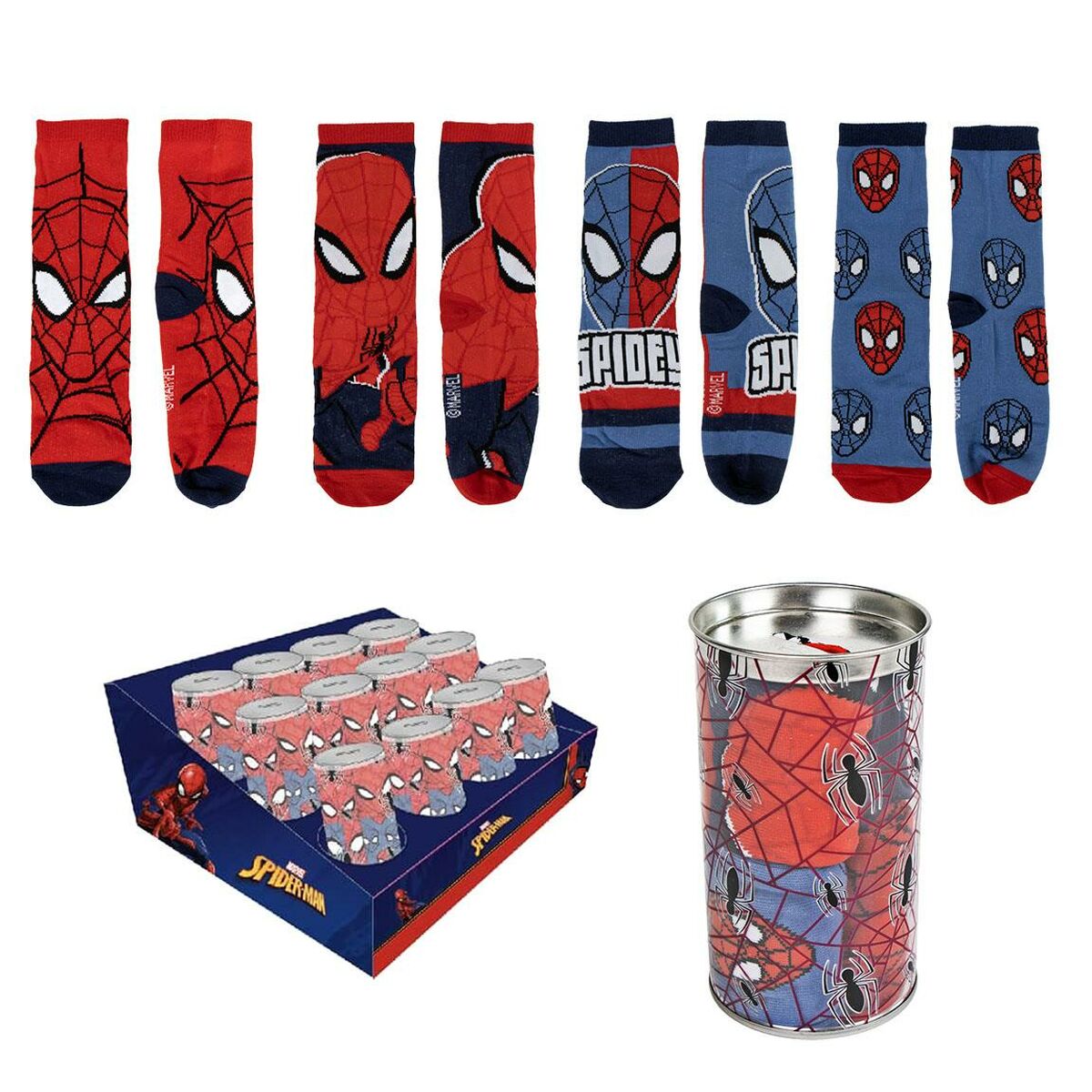 Calzini Spider-Man 4 paia 27-30 2 S0741634_0