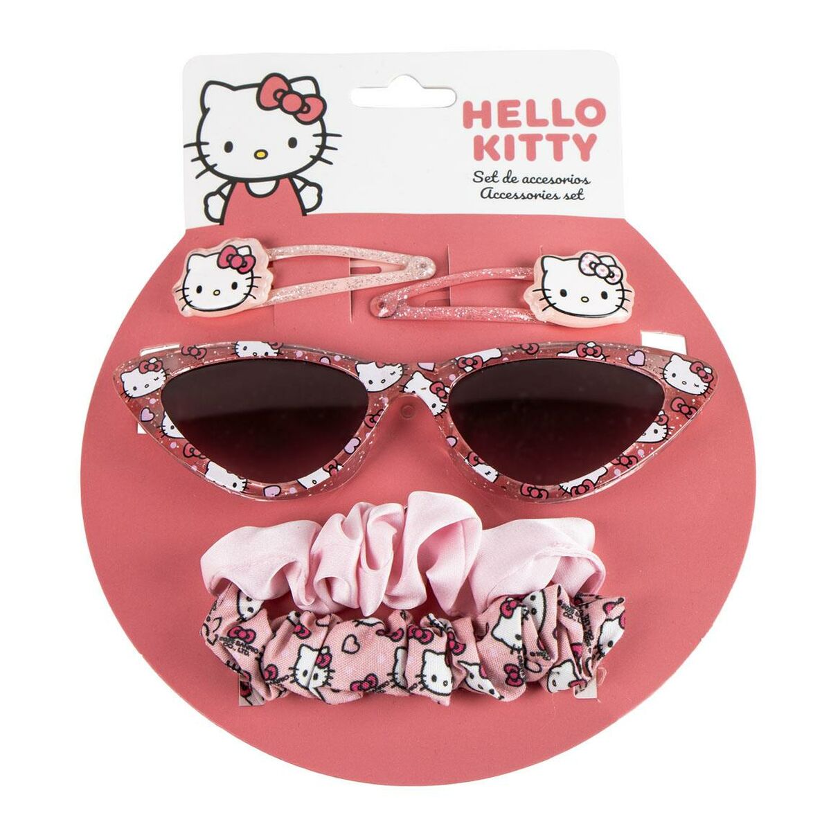 Occhiali da Sole per Bambini Hello Kitty Per bambini 15 x 17 x 2 cm Accessori per i Capelli 5 Pezzi 2 S0742031_0