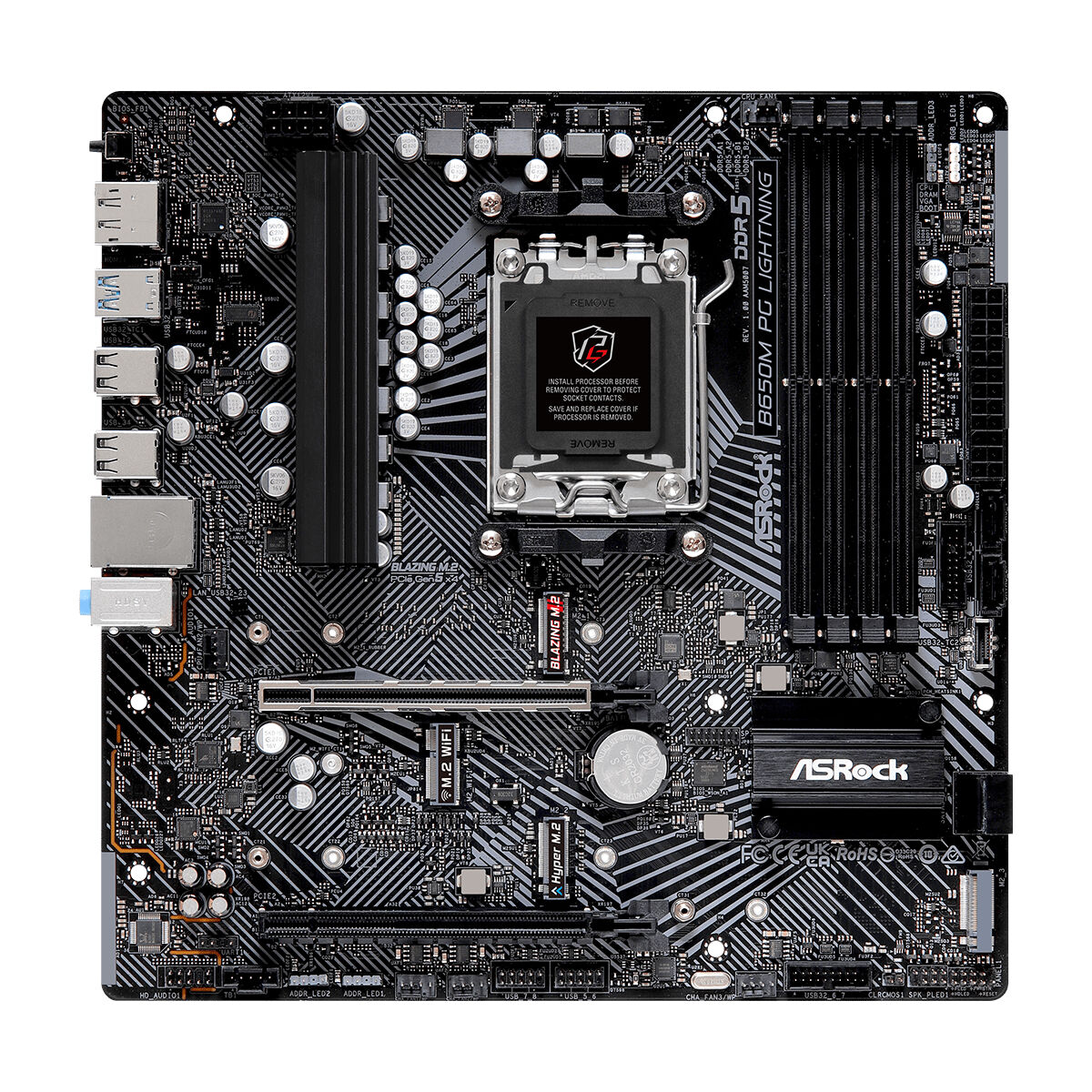 Scheda Madre ASRock B650M PG LIGHTNING AMD B650 AMD AM5 5 S9185329_3