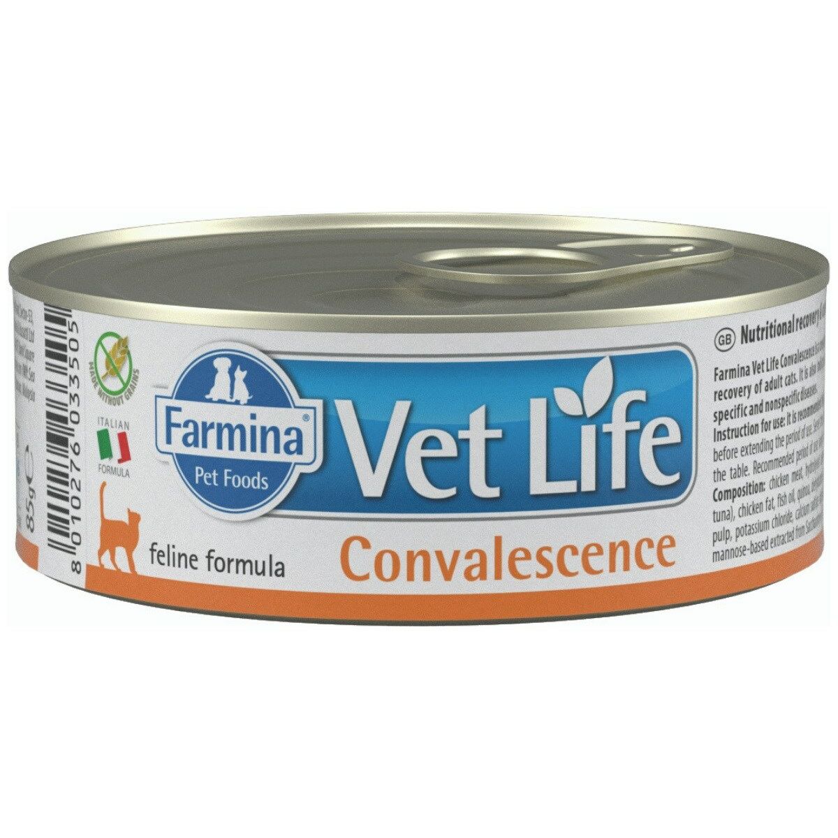 Cibo per gatti Farmina Vet Life Diet Convalescence Pollo 85 g 2 S9110451_0