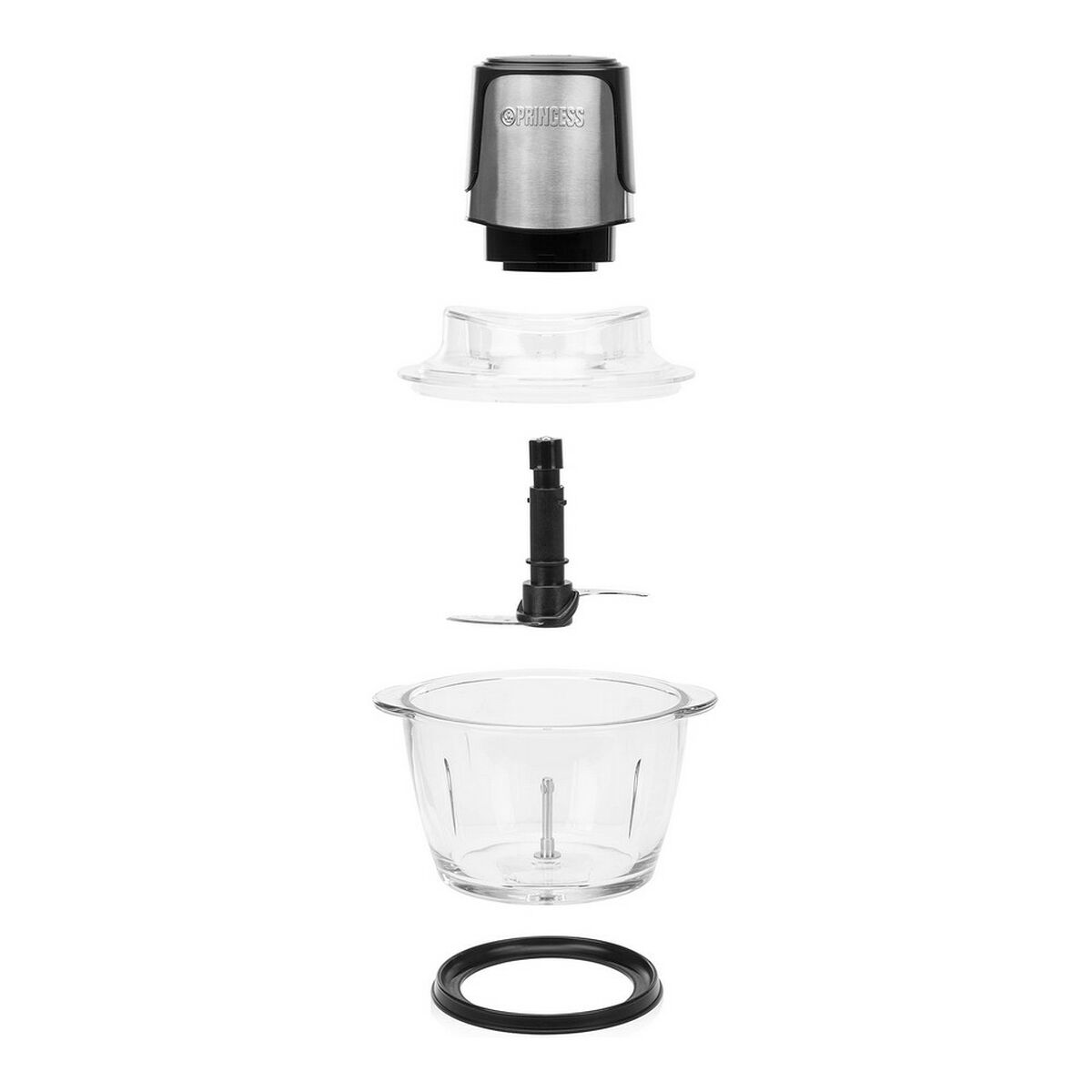 Tritatutto Princess Acciaio inossidabile 1 L Nero 300 W 6 S6502946_4