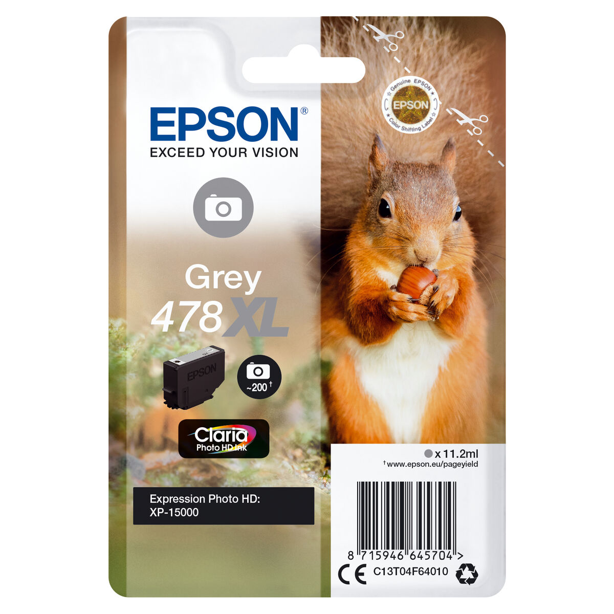 Cartuccia ad Inchiostro Originale Epson C13T04F64010 Grigio 2 M0505890_0