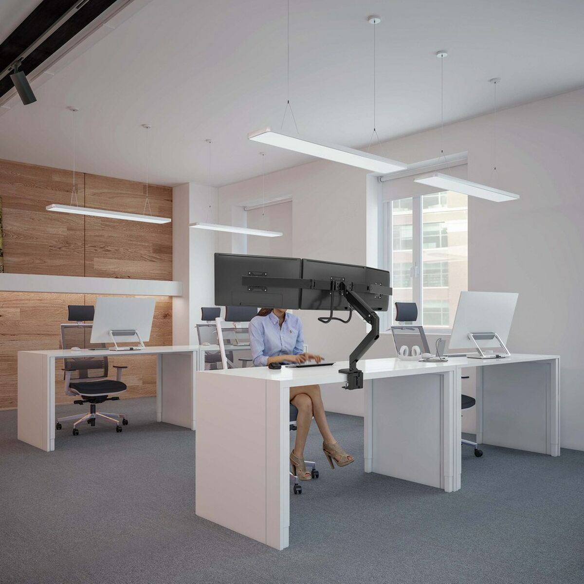 Supporto da Tavolo per Schermo GEMBIRD MA-DA3-03 17" 27" 10 S9145388_8