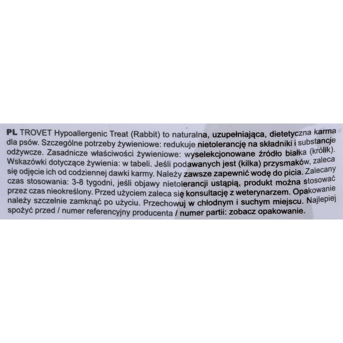 mangime Trovet Hypoallergenic Adulto Coniglio 250 g 3 S9128675_1
