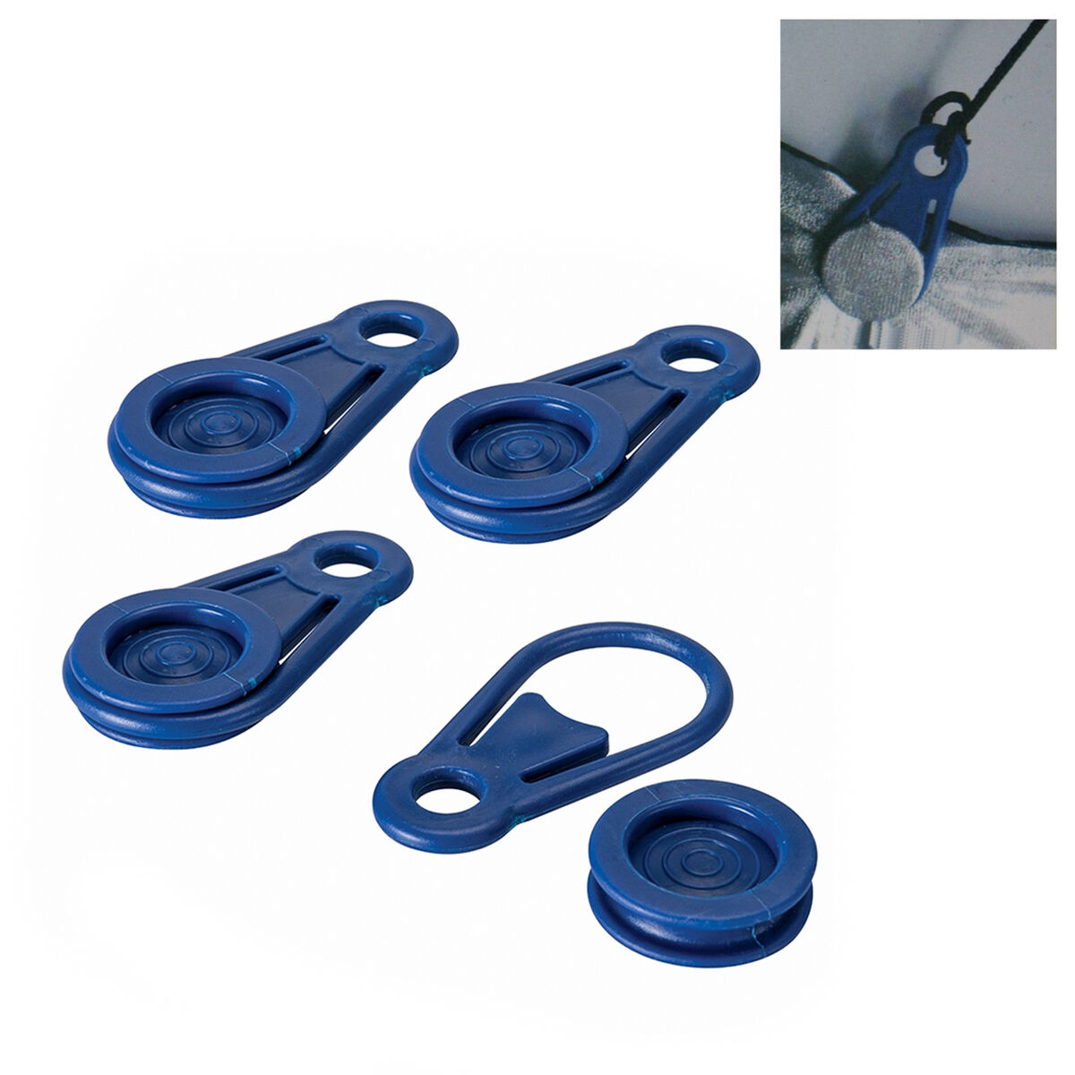 Set di morsetti per tende e teloni Bensontools Clip Azzurro 6 Unità Ø 0,44 x 8,3 cm 2 S7901486_0