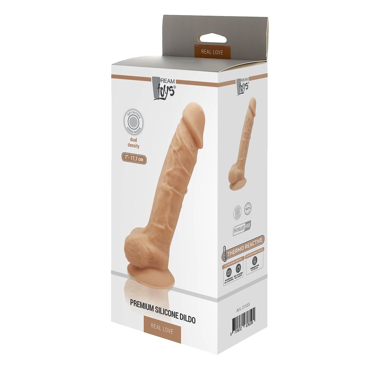 Dildo Realistico Dream Toys Real Love Silicone Ø 3,8 cm 5 S9406007_3