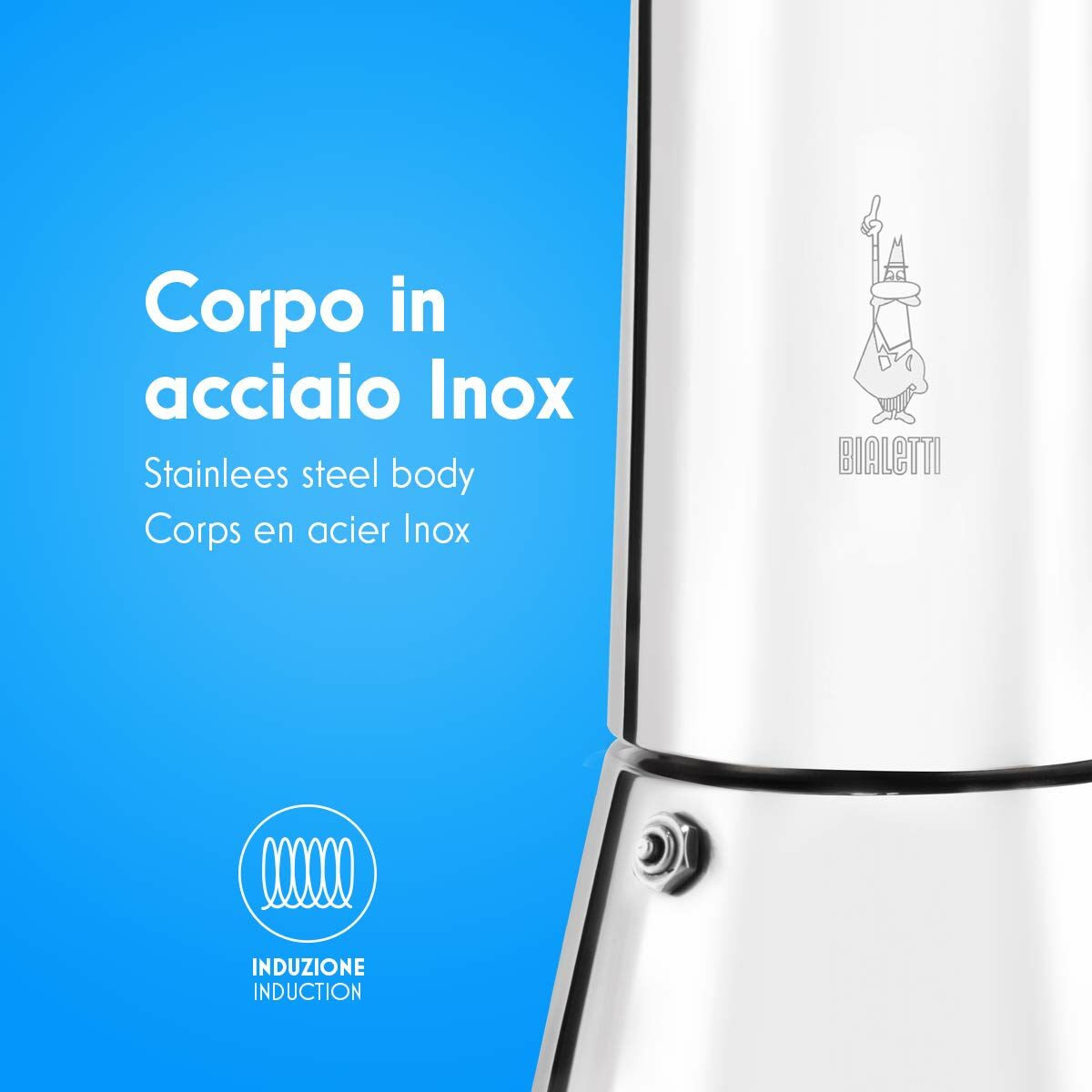 Caffettiera Italiana Bialetti 0007254 Argentato Acciaio inossidabile 4 Tazze 200 ml 6 S9101077_4