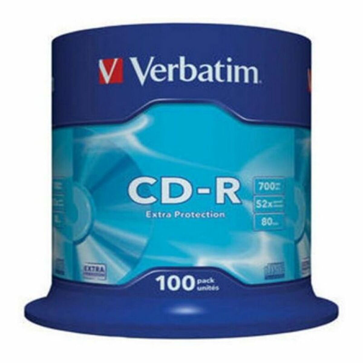 CD-R Verbatim 43411 52x 700 MB (100 Unità) 3 M0519685_1