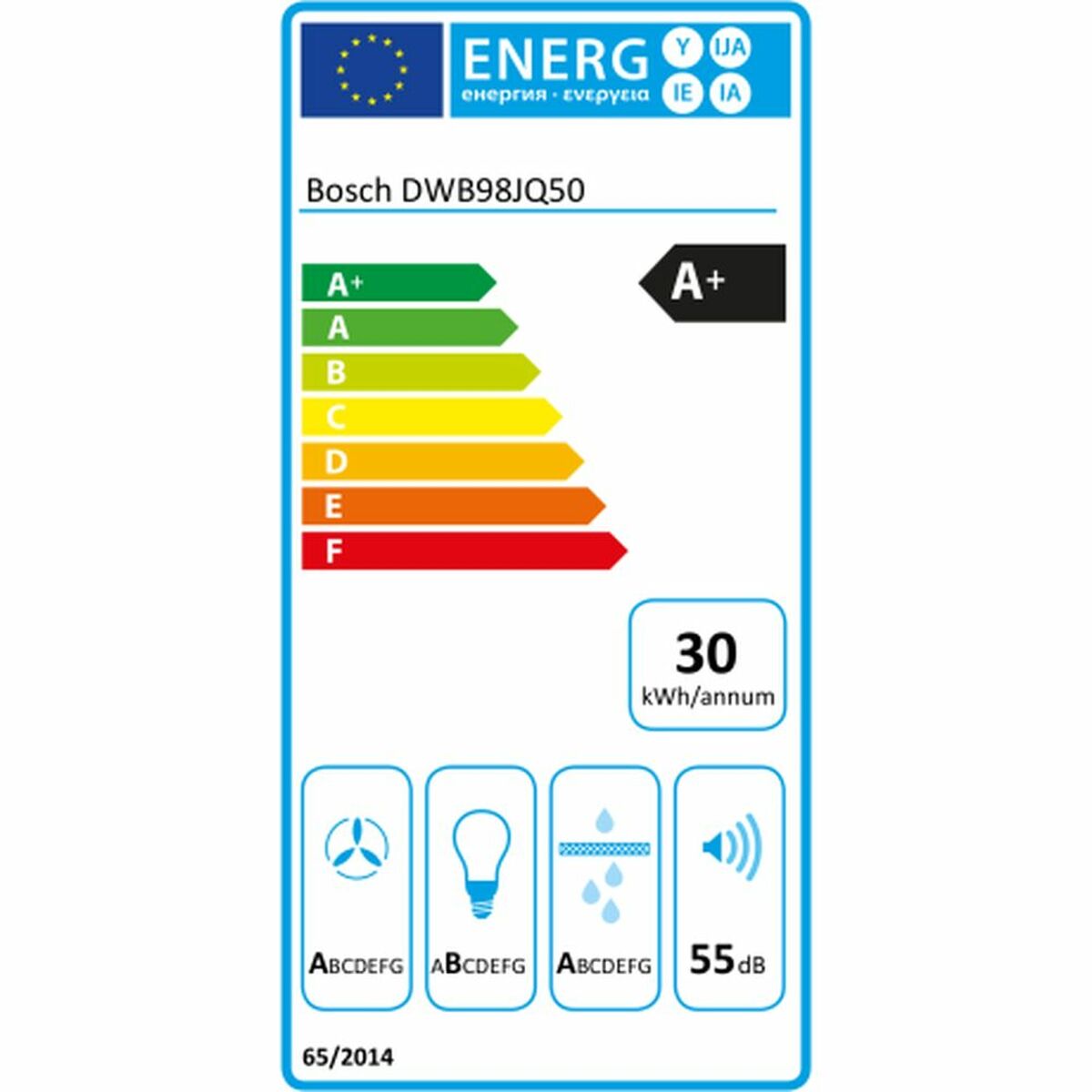 Cappa Classica BOSCH DWB98JQ50 90 cm 843 m³/h 160W A+ Acciaio 3 S0422270_1