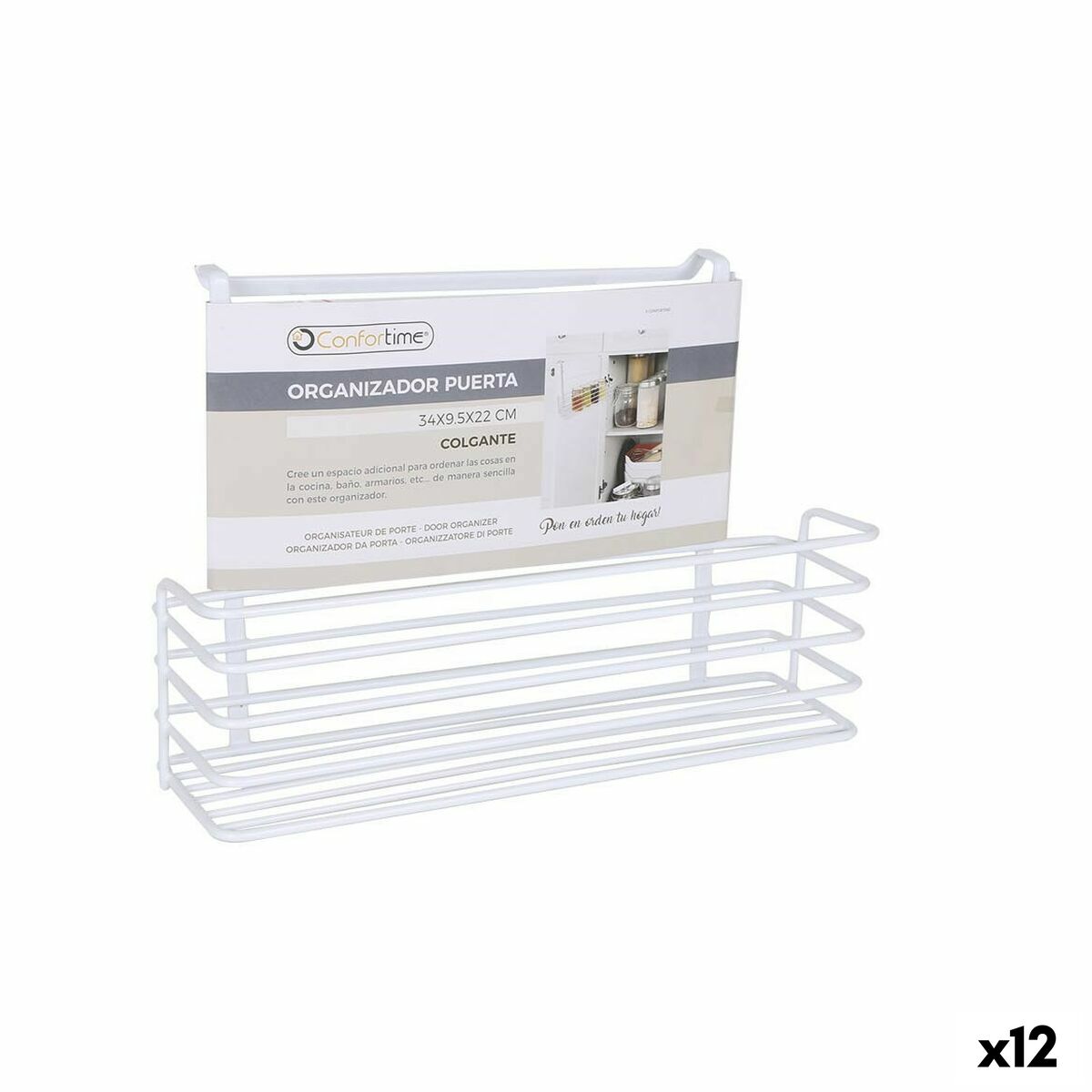 Cestino per Mobile della Cucina Confortime Bianco 34 x 12 x 22 cm (12 Unità) 2 S2230892_0