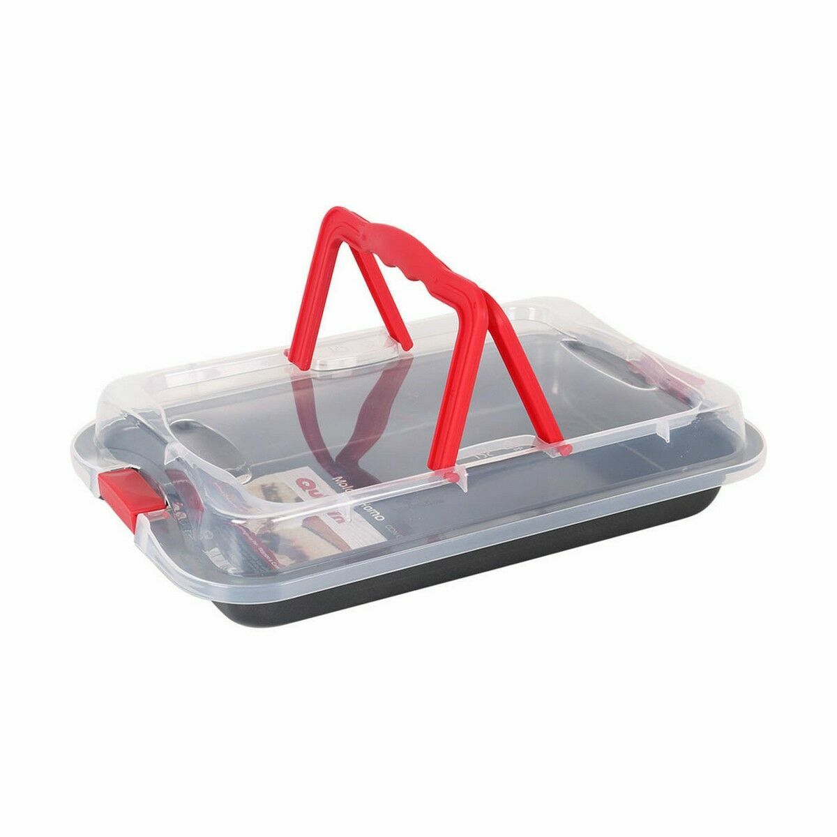 Stampo Removibile Quttin Acciaio al carbonio Nero Trasparente 36 x 23 x 4,5 cm (6 Unità) 3 S2231626_1