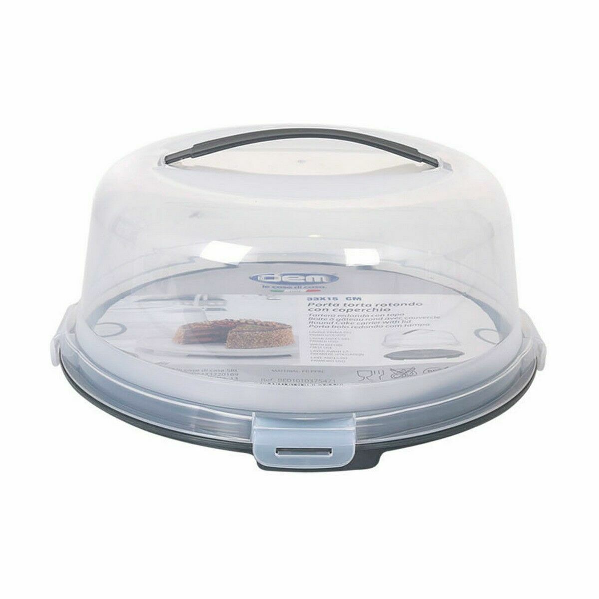 Porta torta Dem Con maniglia 33 x 15 cm (12 Unità) 3 S2231825_1