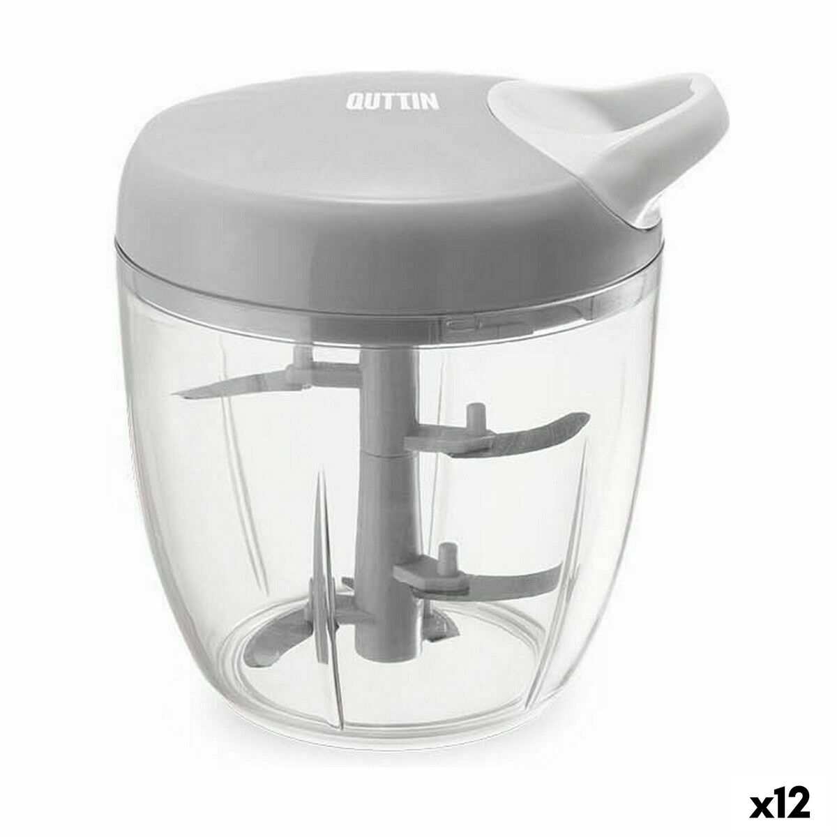 Mini Tritatutto Manuale con Corda Quttin 14 x 15 cm (12 Unità) 2 S2232517_0