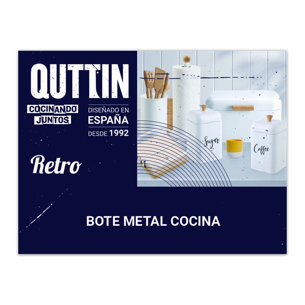 Barattolo in Metallo Quttin PASTA (12 Unità) 5 S2235807_3