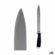 Coltello da Cucina Kinvara KT11-5603-03 Nero Argentato Acciaio inossidabile Plastica 3,5 x 33 x 2 cm (12 Unità) 1 S3623752_0