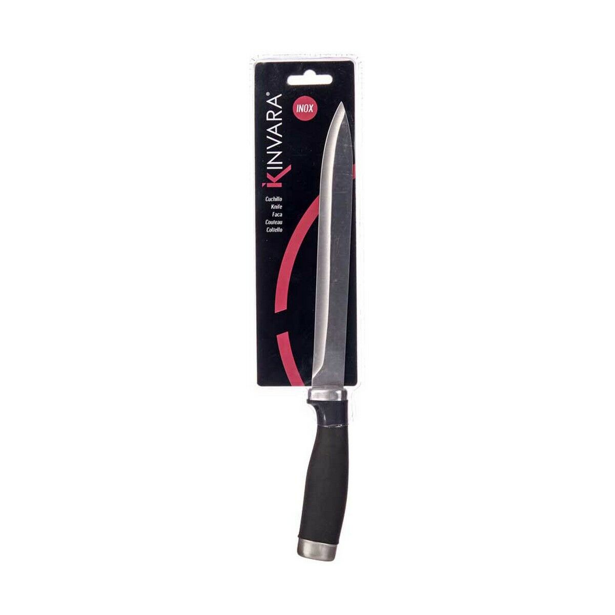 Coltello da Cucina Kinvara KT11-5603-03 Nero Argentato Acciaio inossidabile Plastica 3,5 x 33 x 2 cm (12 Unità) 4 S3623752_2