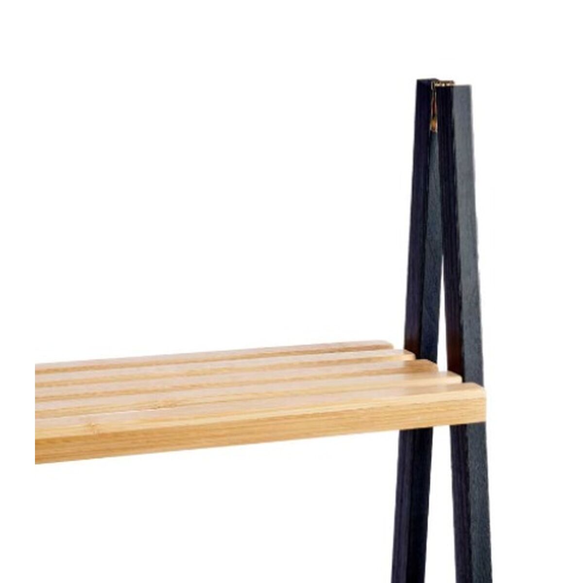 Scaffale da Bagno Berilo WR5504-4-425 Nero Naturale 40 x 109,3 x 30 cm 3 S3629247_1