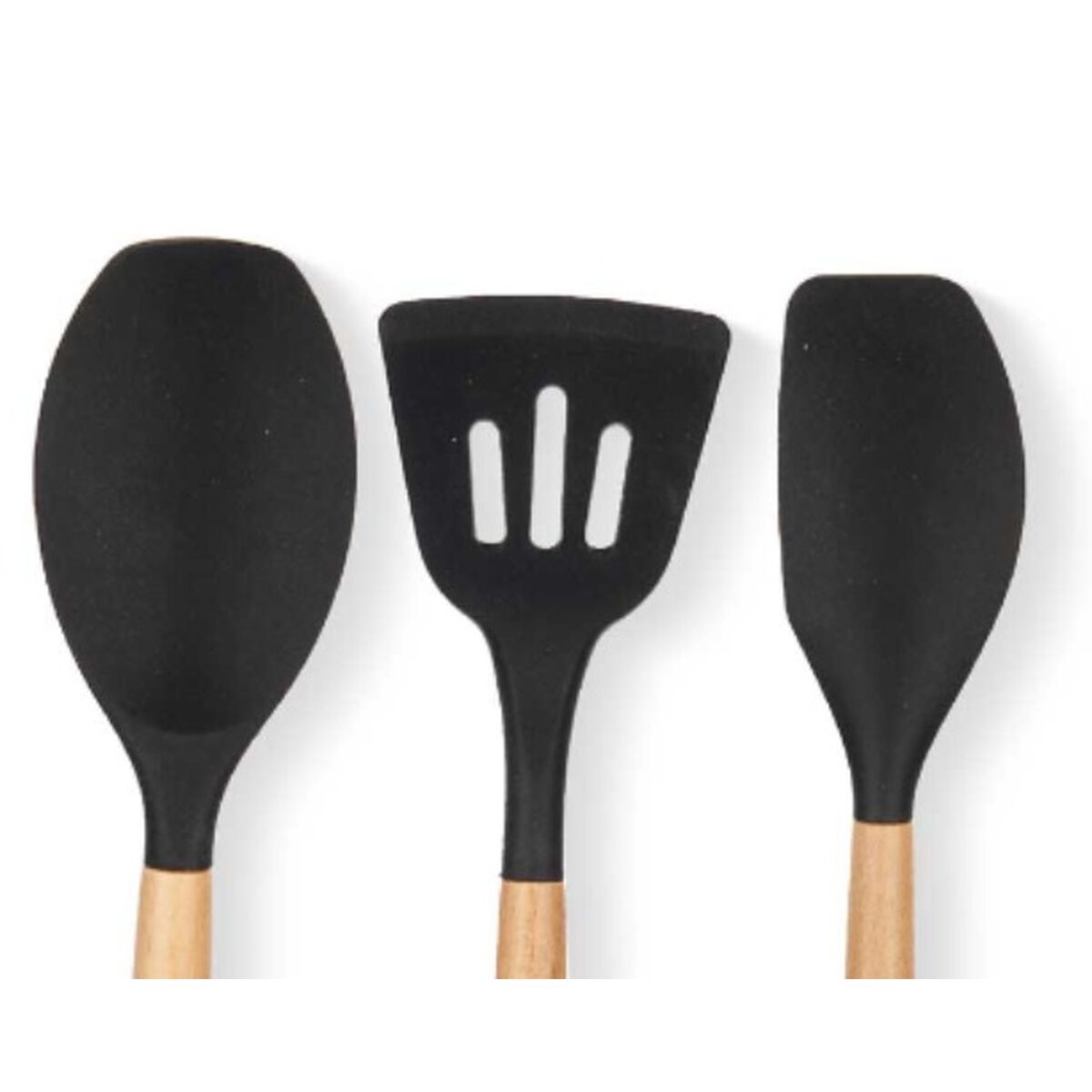 Set di Utensili da Cucina Kinvara KT190069 Legno Silicone (6 Unità) 3 S3629763_1