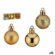 Set di palline di Natale Dorato PVC Ø 3 cm (12 Unità) 1 S3630163_0