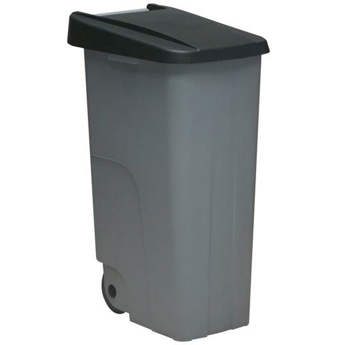 Secchio Spazzatura con Ruote Denox Nero Grigio 110 L 2 S8403960_0