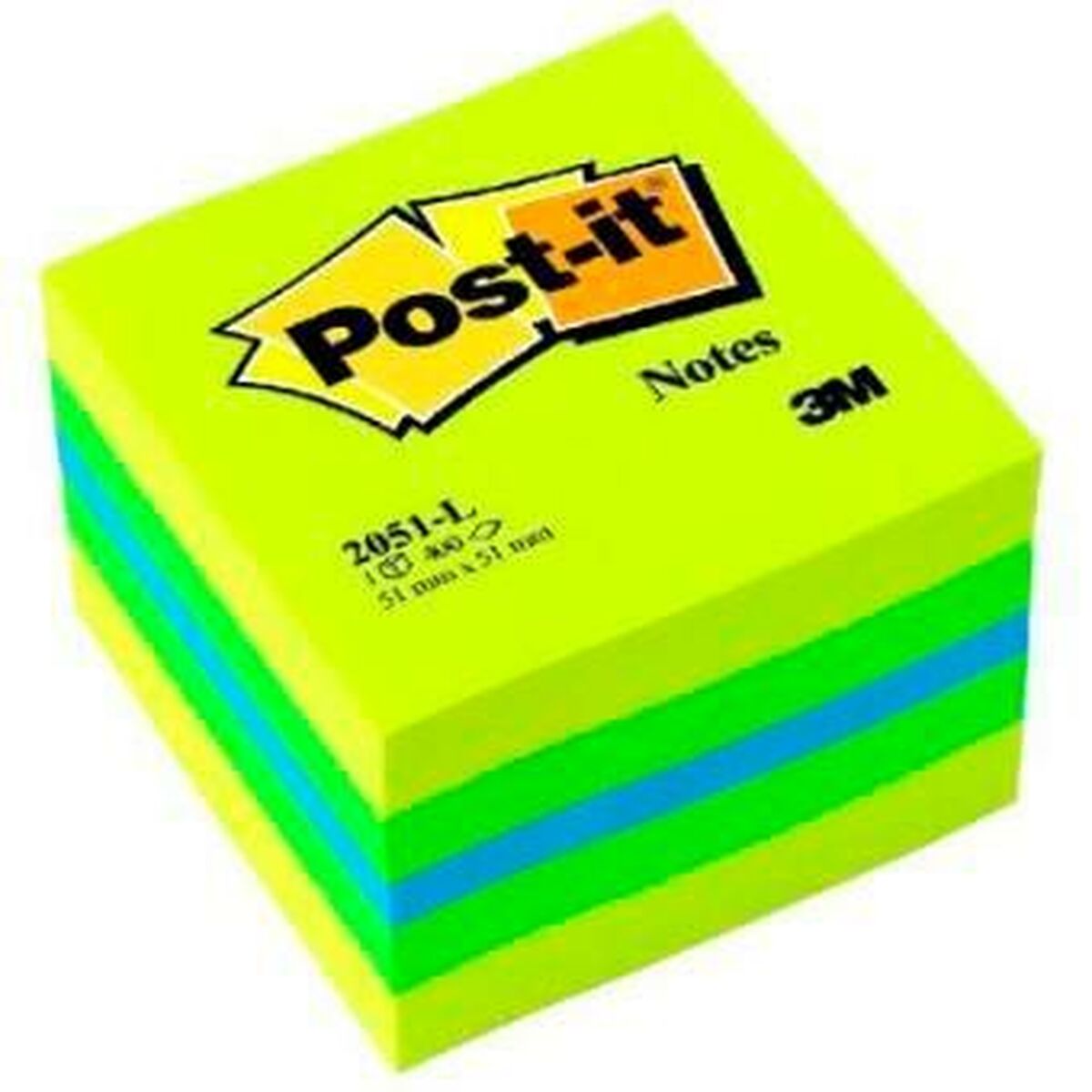 Note Adesive Post-it 2051-L Multicolore 5,1 x 5,1 cm (24 Unità) 3 S8426191_1