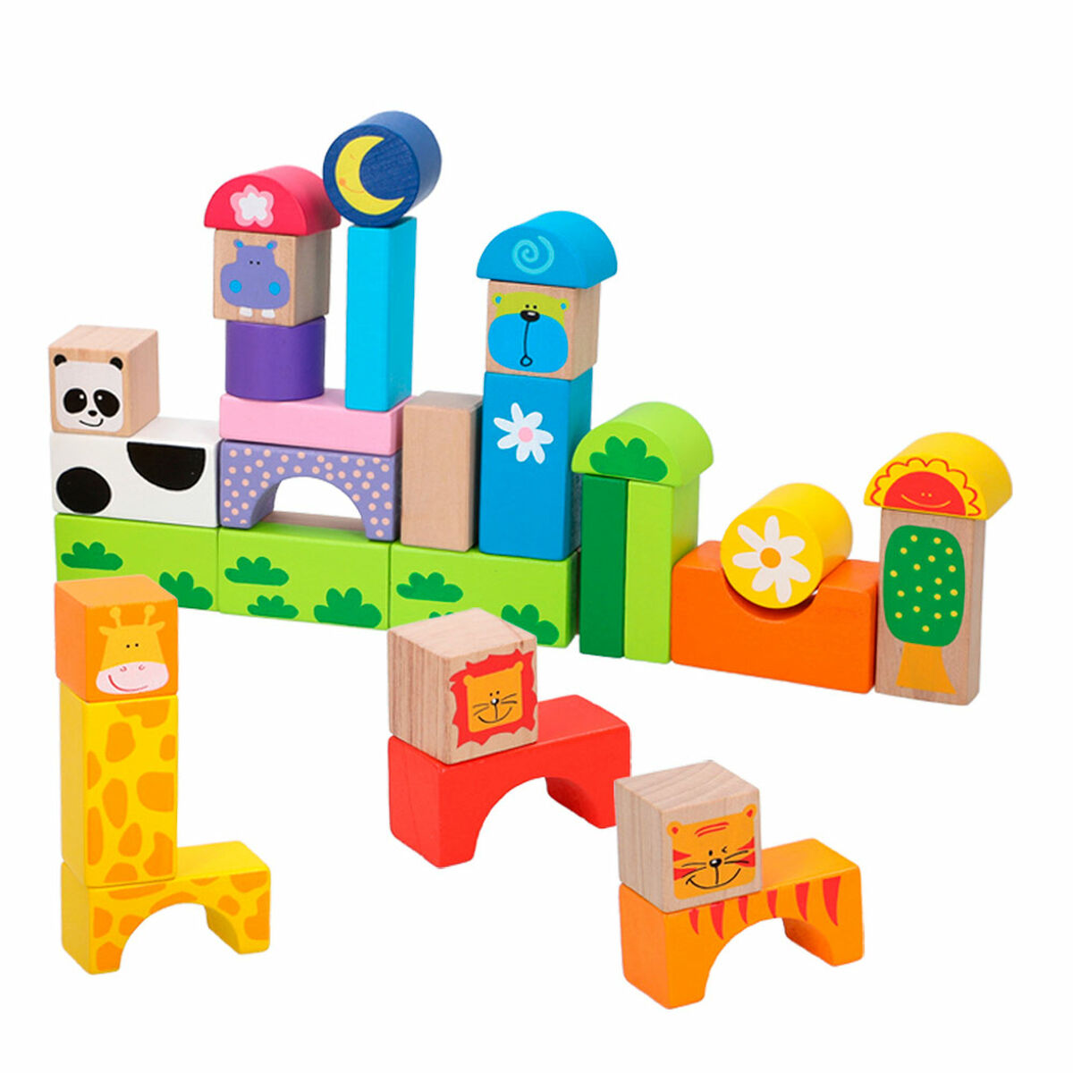 Set di Costruzioni Woomax animali 32 Pezzi (6 Unità) 3 S8900182_1