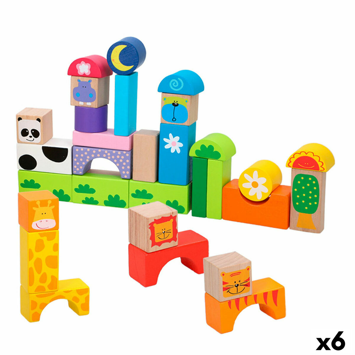 Set di Costruzioni Woomax animali 32 Pezzi (6 Unità) 2 S8900182_0
