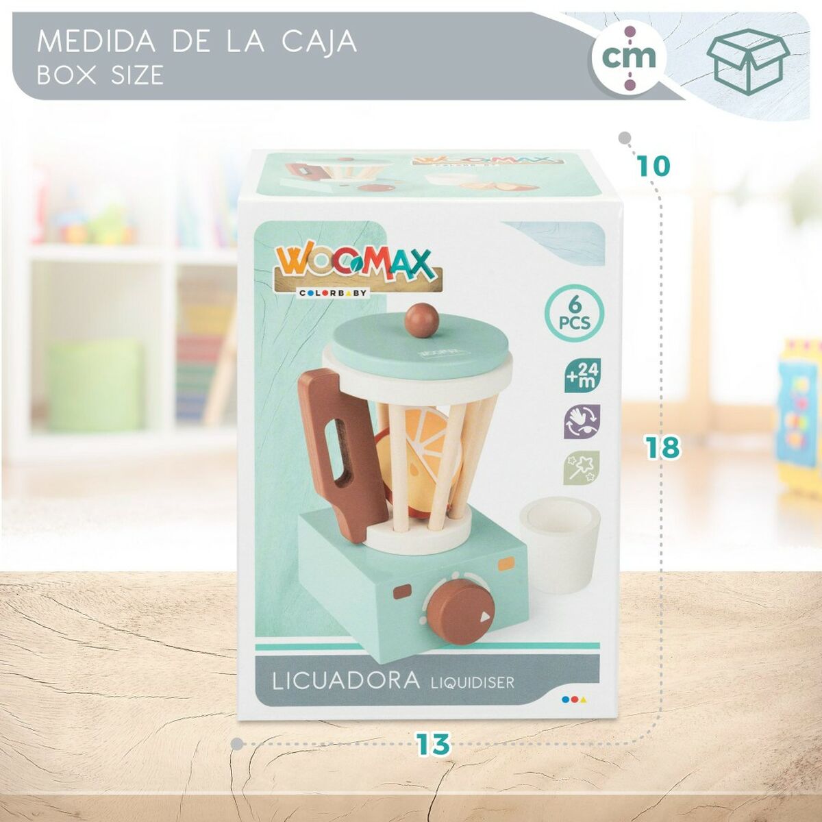 Frullatore giocattolo Woomax 6 Pezzi 11,5 x 17,5 x 11,5 cm (6 Unità) 8 S8900339_6