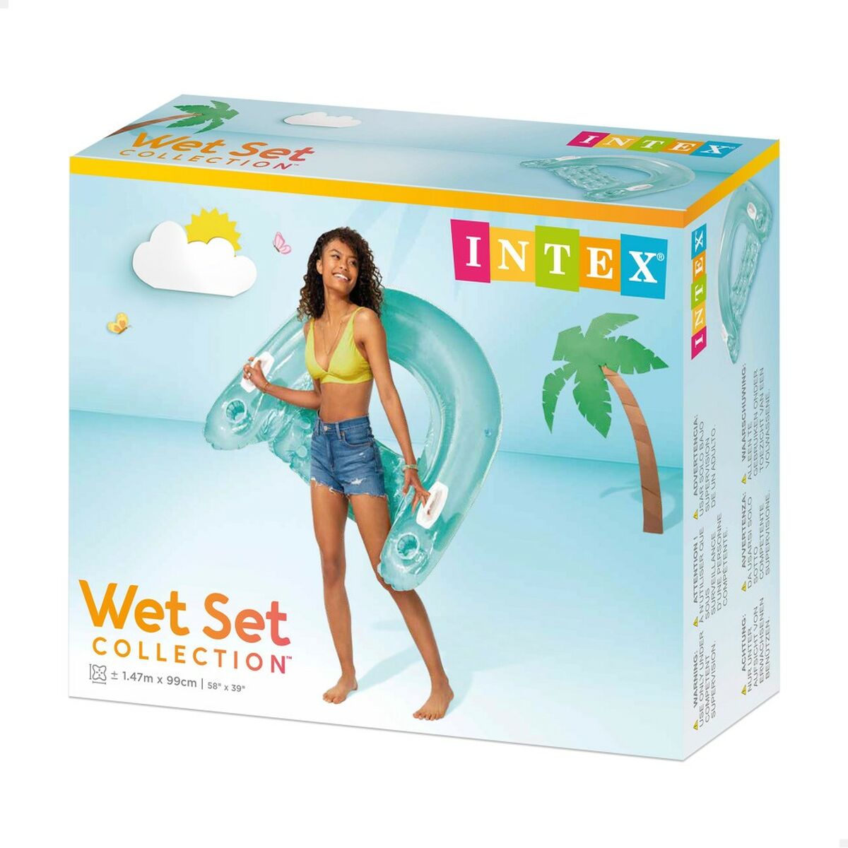 Poltrona Gonfiabile da Piscina Intex Sit N'Float 152 x 28 x 99 cm 6 S8901452_4