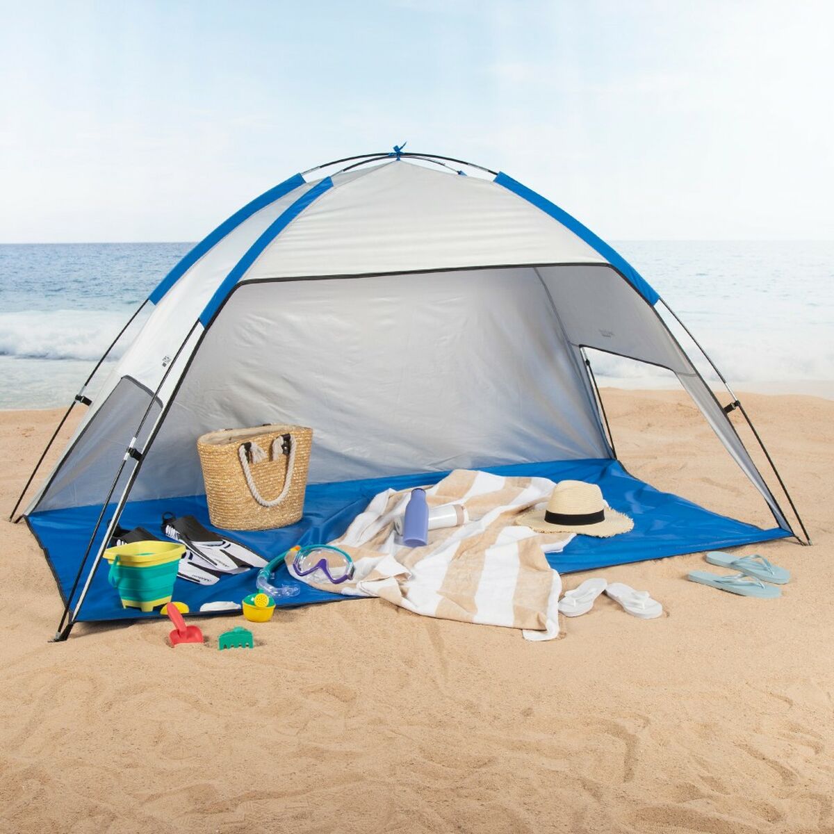 Tenda da Spiaggia Aktive Poliestere 220 x 115 x 120 cm 5 S8905410_3