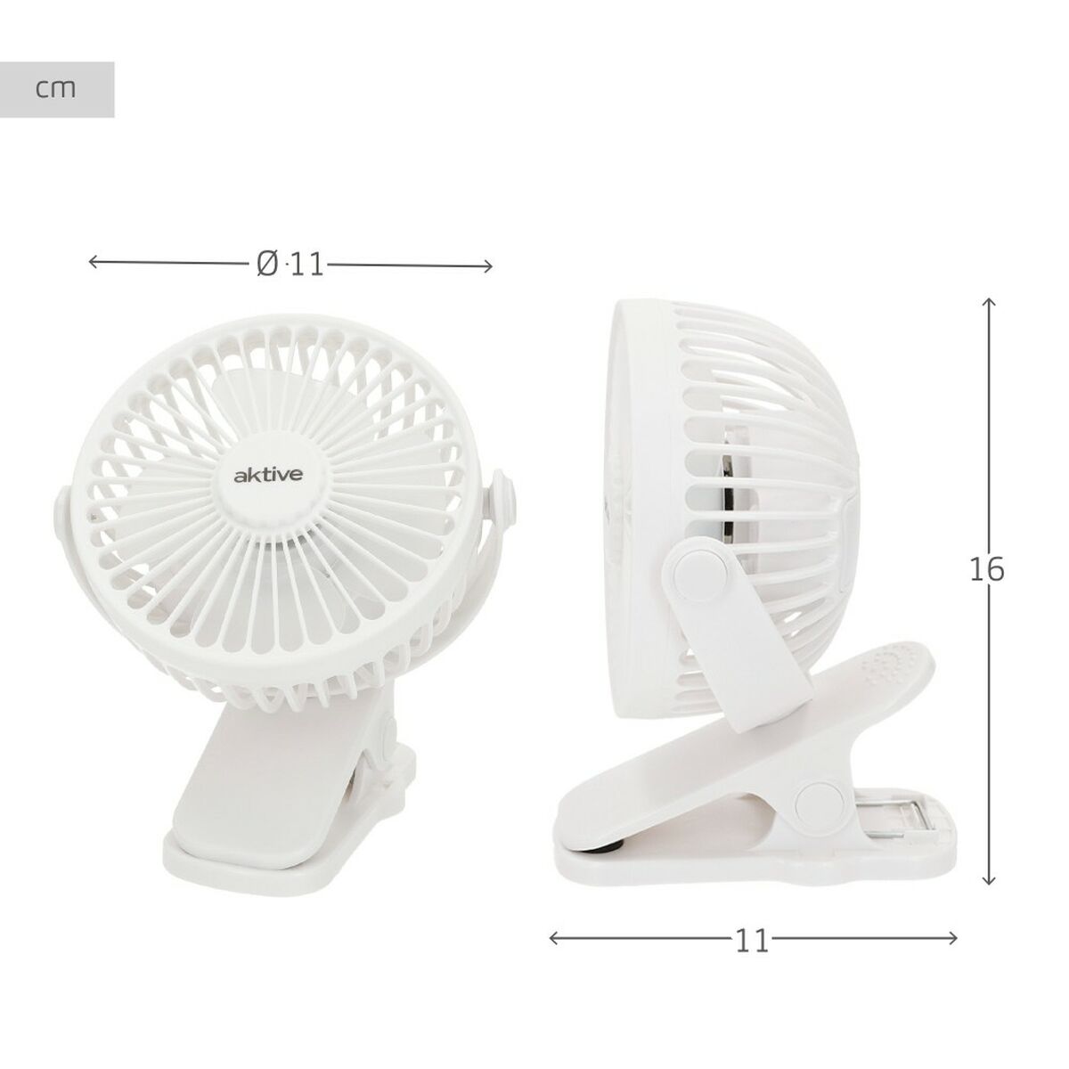 Ventilatore da Scrivania Ricaricabile Aktive (6 Unità) 6 S8905546_4