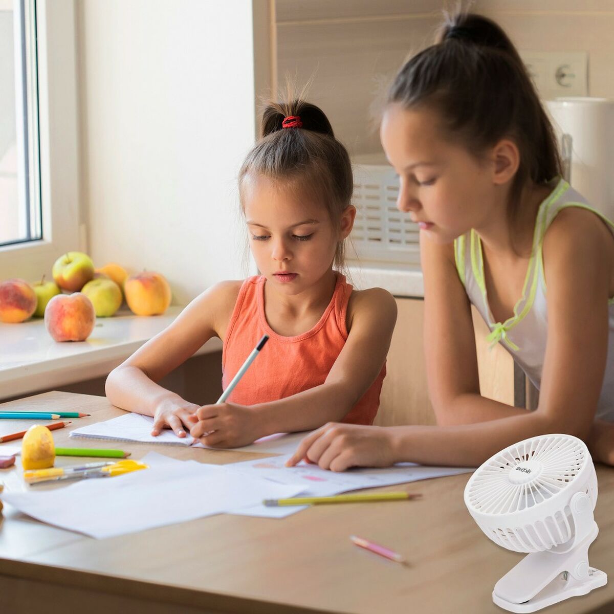 Ventilatore da Scrivania Ricaricabile Aktive (6 Unità) 8 S8905546_6