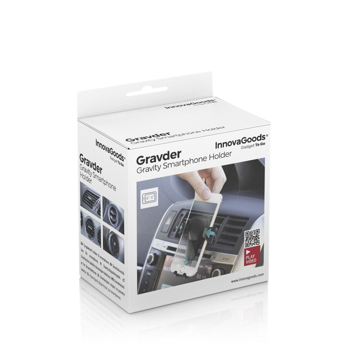 Supporto Gravitazionale per Auto per Cellulari Gravder InnovaGoods 9 V0101167_7