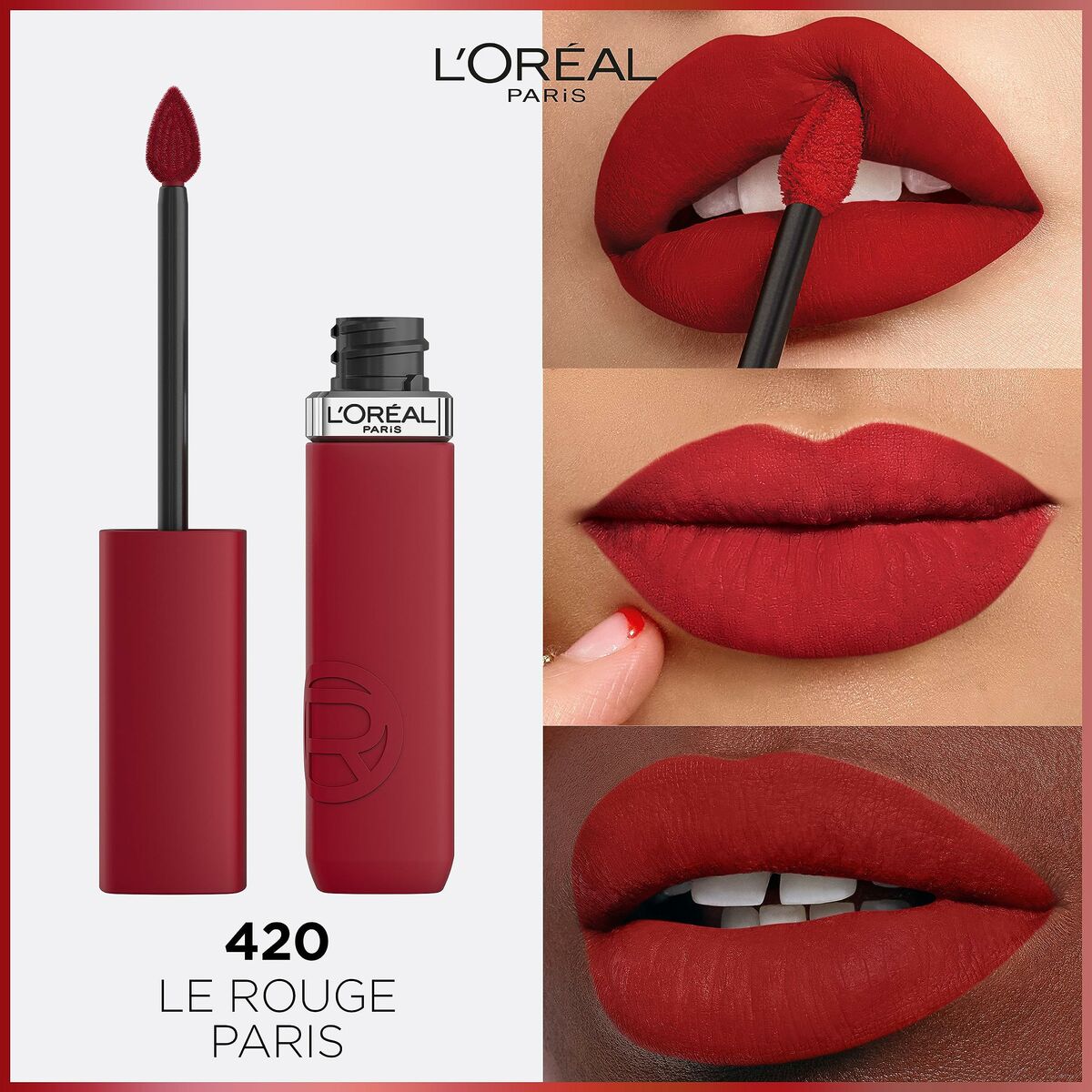 Rossetto liquido L'Oreal Make Up Infaillible Matte Resistance True Romance Nº 420 (1 Unità) 6 S05116701_4
