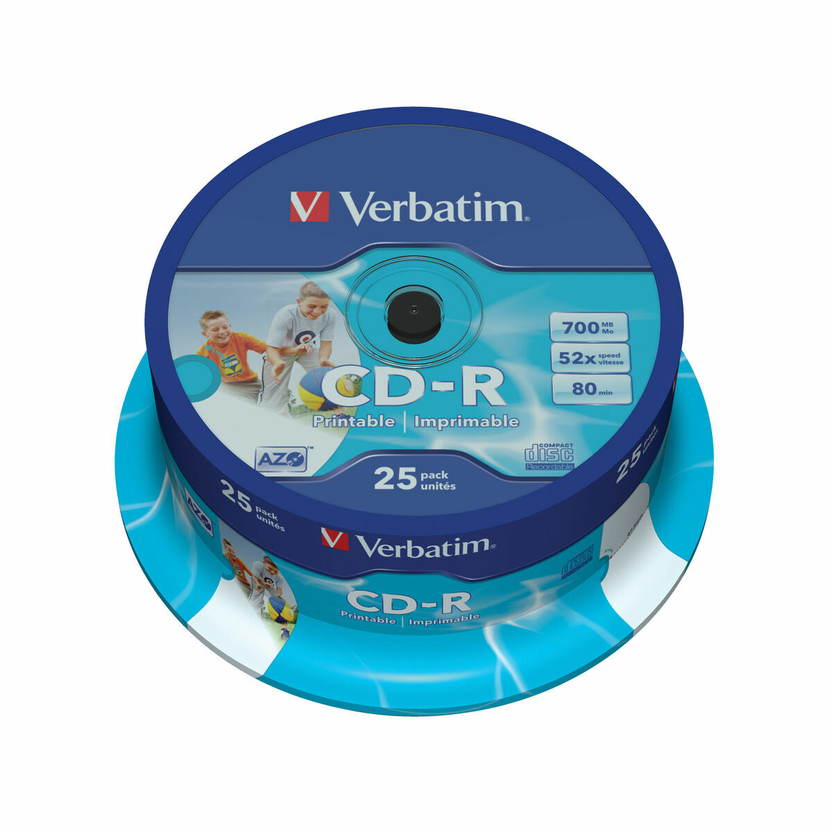 CD-R Riscrivibile Verbatim 43439 700 MB 52x 25 pcs 700 MB 2 M0519691_0