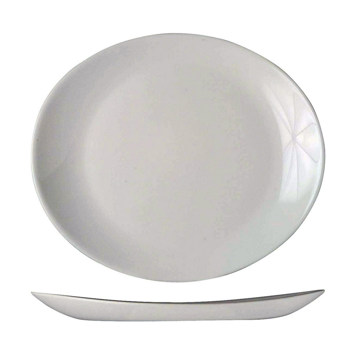 Piatto da pranzo Arcoroc Restaurant 30 x 26 cm Bianco Vetro (6 Unità) 3 S2705752_1