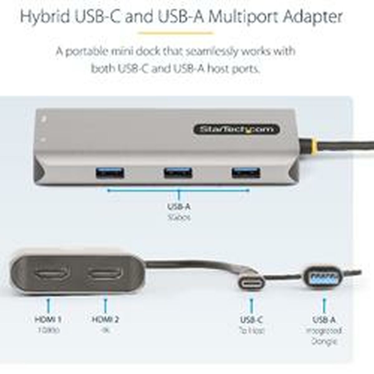 Adattatore USB Startech 167B-USBC-MULTIPORT 4 S77176328_2